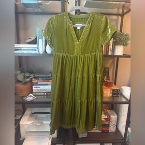 Maeve Olive Green Mini Dress